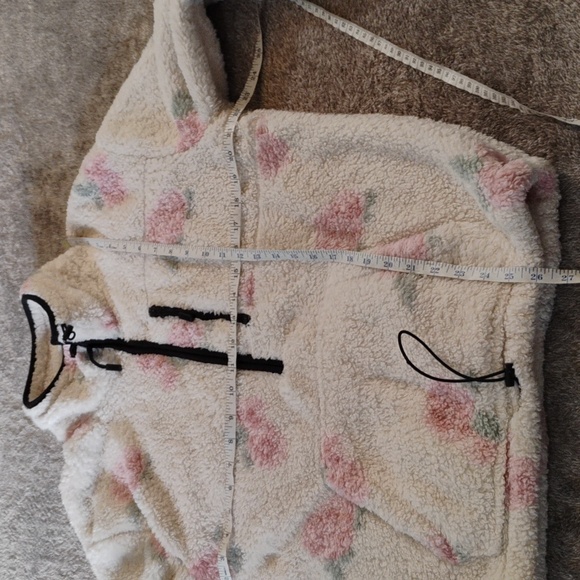 Victoria's Secret PINK Fleece Jacket Rose Print - Picture 5 of 6